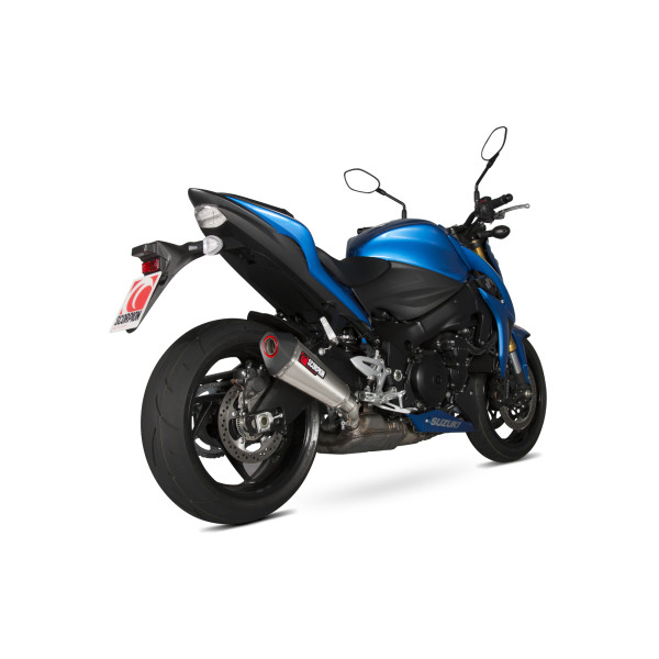 Scorpion Exhaust Suzuki GSX-S 1000 / GSX-S 1000 F 2015 - 2020 Serket Taper Slip-on Brushed Stainless Steel Sleeve